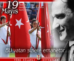 Askerden 19 Mayıs afişi