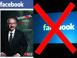 Facebook'a 'Kılıçdaroğlu PKK'lıdır' engeli!