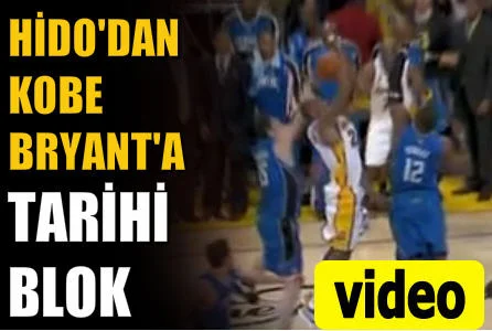 Hido'dan Kobe Bryant'a şok blok