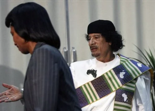 Kaddafi, Rice'ı hediyeye boğmuş