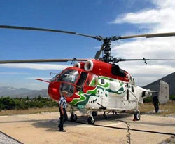 Muğla'da helikopter düştü