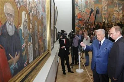 Putin bu kez de ressamı 'hizaya çekti'