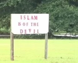 ABD kilisesinden İslam karşıtı levha