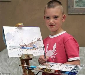 Altı yaşında suluboya dehası