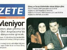 Böyle olur gazetecinin düğün davetiyesi