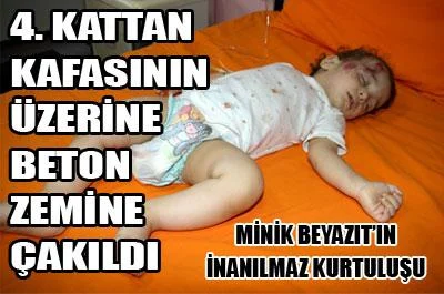 Dördüncü kattan düştü