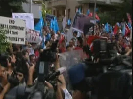 İstanbul ve Ankara'da Çin protestosu