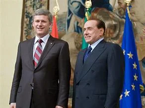 Kanada Başbakanı'ndan Berlusconi'ye taş!