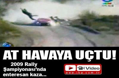 At havaya uçtu!