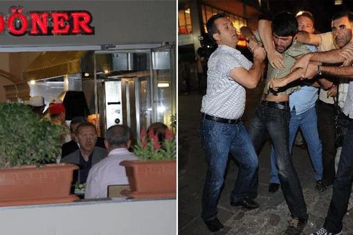 Erdoğan'a 'döner' protestosu