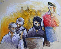 ETÖ duruşmasından çok özel çizimler