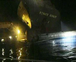 İstanbul Ahırkapı'da iki gemi çarpıştı