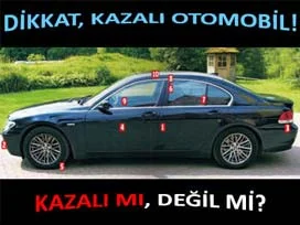 Kazalı otomobili tanımanın ipuçları