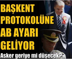 Başkent protokolüne AB standardı geliyor