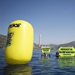 Greenpeace'den termik santral eylemi