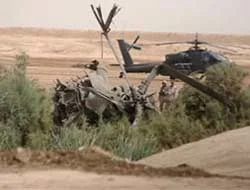 Irak'ta helikopter düştü