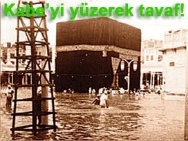 Kâbe sular altında