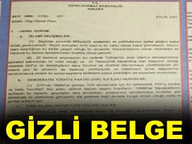 Bir komplo belgesi daha!