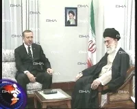 Erdoğan, Hamaney ile görüştü