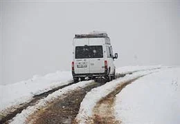 Erzurum beyaza büründü