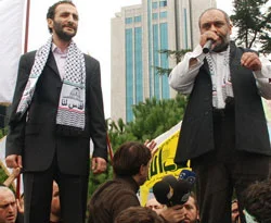 Konsolosluk önünde İsrail protestosu