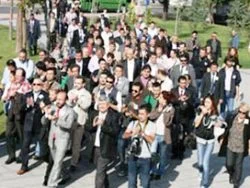 Trabzon'da vatandaş yol kesti