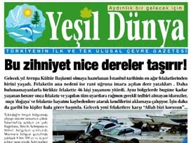 Türkiye'nin ilk çevre gazetesi yayında