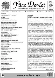 Yüce Devlet Dergisi Ekim sayısı çıktı