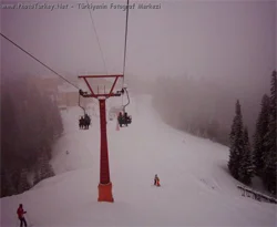 Ilgaz Dağı'na mevsimin ilk karı yağdı