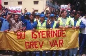 Kırklareli'nde iş bırakma eylemi