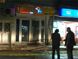 Mersin'de PTT şubesine saldırı