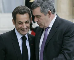 Brown ve Sarkozy, AB zirvesi öncesi buluştu