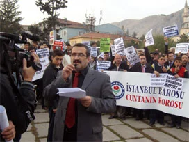 Danıştay'a Tokat'ta düdüklü protesto