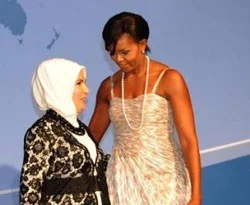 Eşler Beyaz Saray'da bir araya geldi
