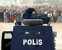 Hakkari'de izinsiz gösteri