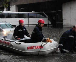 İstanbul otogarı sular altında