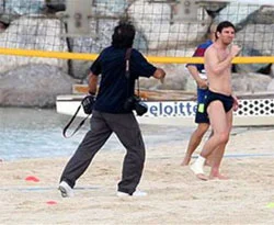 Messi'nin plaj keyfi
