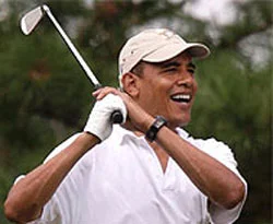 Obama'nın golfü yarıda bırakması paniğe neden oldu