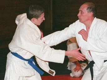 Putin'den judo dersleri