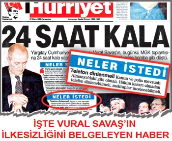 Vural Savaş'ın iki yüzü