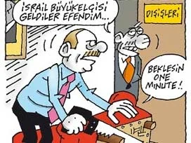 Çizgilerle İsrail 'alçak'lığı