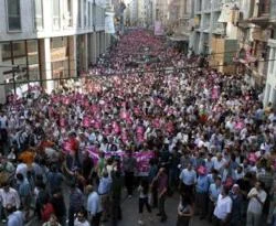 Darbelere karşı 70 Milyon adım