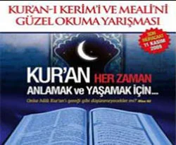 Kuran'ı Anlama Platformu'ndan duyuru