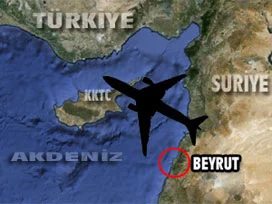 Uçak Akdeniz'e çakıldı