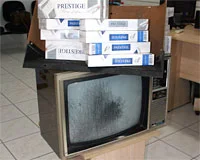 Televizyondan kaçak sigara çıktı