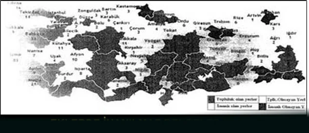 Türkiye'yi böyle bölmüşler!
