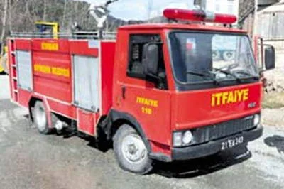 21 plakalı bir itfaiye aracının Trabzon'da başına gelenler