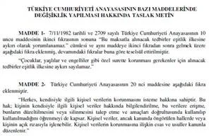 Anayasada hangi madde nasıl değişecek?