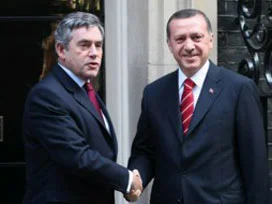 Erdoğan, Gordon Brown ile görüşüyor