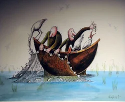 Kuş cennetindeki karikatür yarışması sonuçlandı